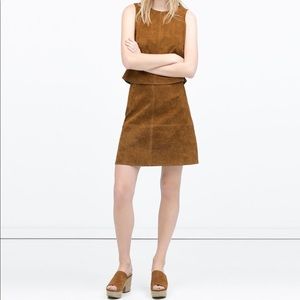 Zara Faux Suede skirt